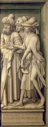 Trois pharisiens avec la pièce de César, du Triptyque de la Rédemption